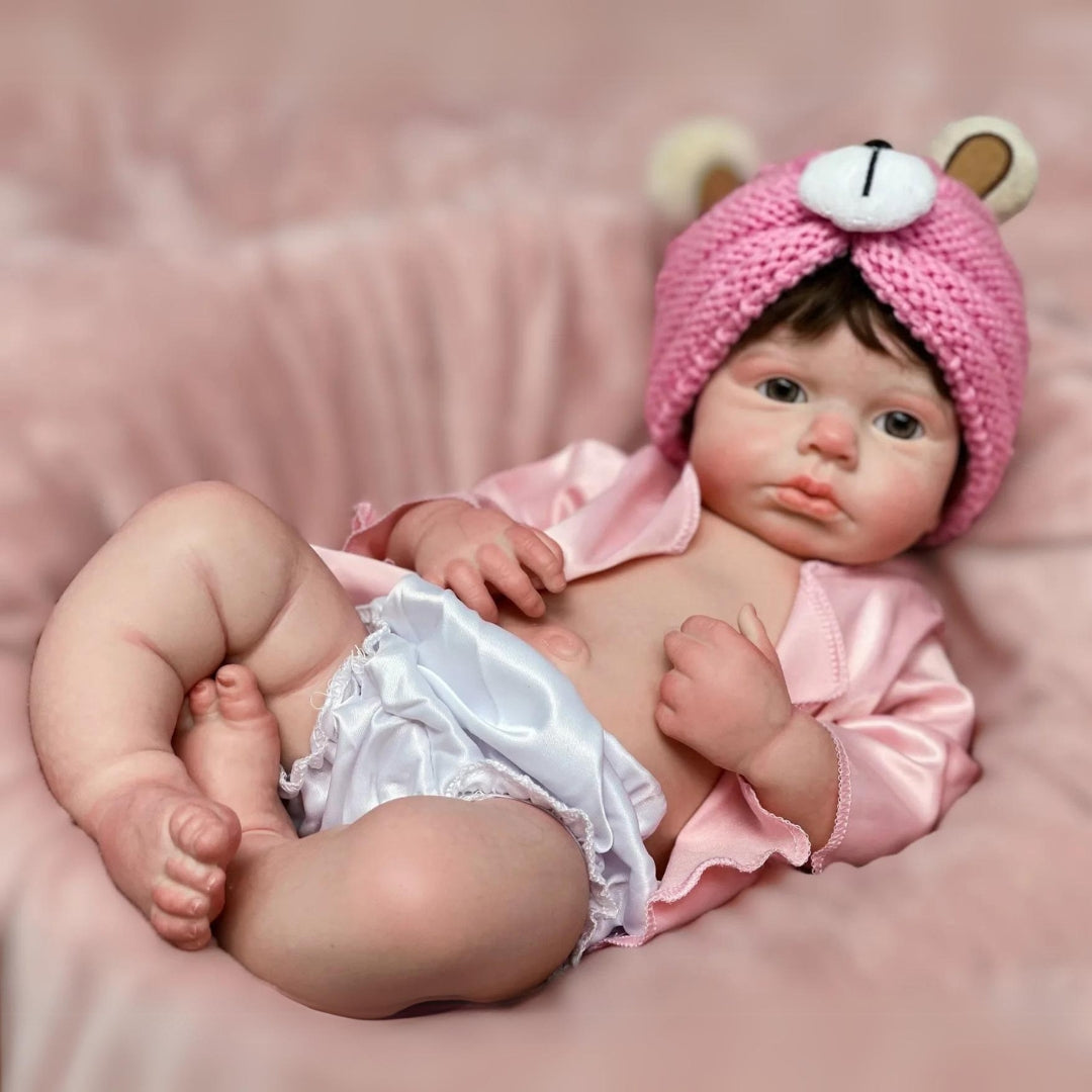 Boneca Reborn Realista Jasmin (Silicone Sólido)